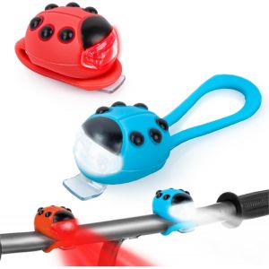 Jexnovashop-Lot De 2 Lumi&egrave;res Led Pour Trottinettes Pour Enfants, Pour Sac &Agrave; Dos Offrant Une S&eacute;curit&eacute; Suppl&eacute;mentaire Pour Les Enfants Avec 3 Modes D'&eacute;clairage, Parfait Pour Les Trottinettes, Les B&acirc;to - Neuf