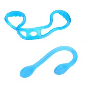 Corde De Traction Pour Yoga, Bande De Resistance En Silicone, Equipement De Musculation Et D'extension De Poitrine (Bleu) - Neuf
