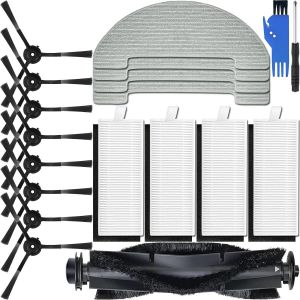 Kit D'Accessoires De Remplacement Pour Vactidy Nimble T7 / T8 Robot Aspirateur Set, 1 Brosse À Rouleau Principale, 8 Brosses Latérales, 4 Filtres, 4 Lingettes, Pièces Lavables Et R[SSE7113002] - Neuf