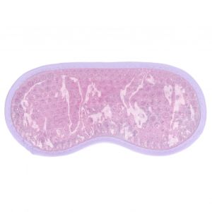 Cache-Yeux Rafraichissant Anti-Stress, Compresse Chaude Et Froide, Reutilisable, En Peluche, Violet Clair - Neuf