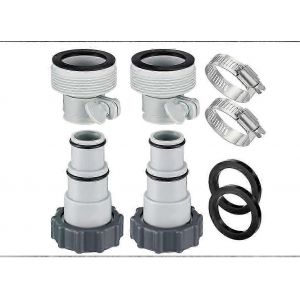 Adaptateur de tuyau de piscine,adaptateur de tuyau de remplacement Intex,avec filetage,adapté aux systèmes de filtration,pompes submersibles,pompes de piscine,pompes de filtration - Neuf