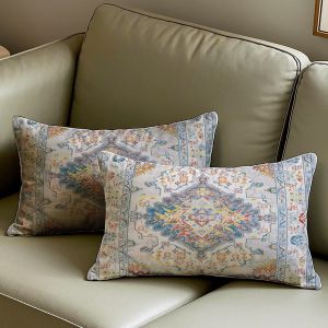 Slep-Housse De Coussin 30x50cm Lot De 2 Housse Coussin Boho Housses Coussins Couleur Mandala Motif Floral Taie Oreiller Boheme D&eacute;coratif Pour Chambre &Agrave; Coucher, Salon, Canap&eacute;, Maison - Neuf