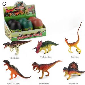 6pcs Enfants Simulation Dinosaure Oeufs Ensemble Tridimensionnel Ornements Toy_C - Neuf