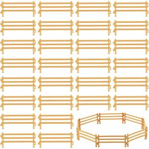 MEVRONISSHOP-Mod&egrave;Le De Cl&ocirc;Ture Cheval Corral Cl&ocirc;Tures Accessoires De F&eacute;E Jardin Cl&ocirc;Ture Animaux De La Ferme Maison De Poup&eacute;E Bricolage Fournitures De D&eacute;Coration De Paysage Miniature - Neuf