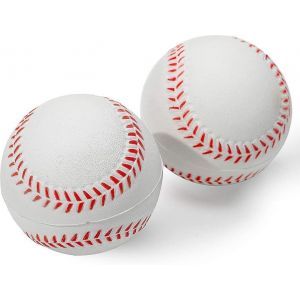 Lot De 2 Balles De Baseball En Mousse Souple De 23 Cm Pour Enfants ¿ Balles D'entraînement Sûres Pour Les Jeunes Lanceurs ¿ Légères Et Durables Pour S'amuser Dans Le Jardin - Neuf