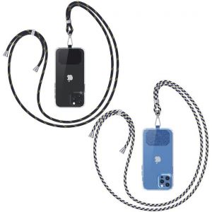 Kal-Chaîne De Téléphone Portable Universelle À Bandoulière U2013 Compatible Avec N'importe Quel Téléphone Portable Et Smartphone, Chaîne À Bandoulière, Étui Avec Cordon - Neuf