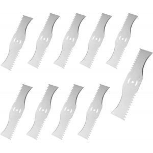 ChenQuanSarl-10 Lames De Rechange Métal ¿ Lames De Débroussailleuse Durables Pour Coupe-Bordures Électriques | Accessoires Et Pièces Détachées Pour Débroussailleuses - Neuf