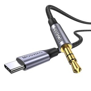 Câble audio stéréo USB C vers 3M 3,5 mm, Câble audio stéréo USB C vers 3,5 mm pour casque de voiture Câble auxiliaire Compatible avec Google Pixel 5/4/4XL/3/3XL/2XL, Samsung Galaxy S21 - Neuf