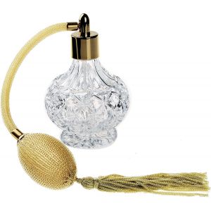 Flacon de parfum rechargeable vide en verre vintage avec atomiseur de pulvérisation, acsergery Home - Neuf