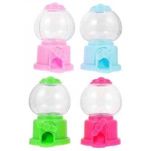 Machine à gommes,mini distributeur de bonbons de 3,7 pouces Machines à gommes pour les cadeaux de fête des enfants (paquet de 4) - Neuf