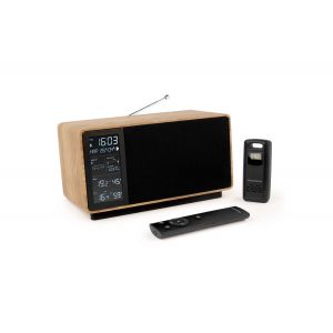 Enceinte bluetooth et station m&eacute;t&eacute;o noire Thomson - Neuf