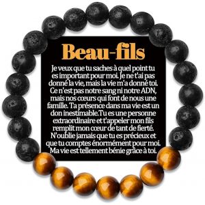 Eryi-Frere Bracelet Beau Papa Petit Fils Cadeau Parrain Demande Filleul Tonton Neveu Cousin Papy Arriere Grand Pere Père Frère A Mon Homme Copain Veux Tu Etre Mon Parrain Cadeaux Bracelets Bijou Orig - Neuf