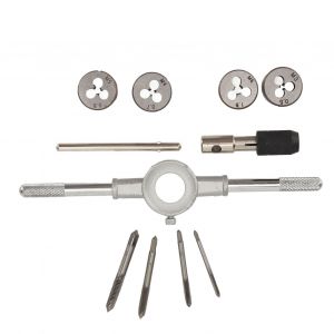 XYONG Jeu de 10 cles a tarauder metriques M3 M4 M5 M6, outil de reparation de filetage standard en acier a roulement - Neuf