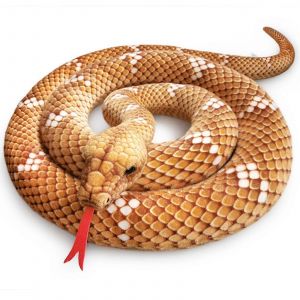 Serpent géant en peluche marron, boa, décoration d'Halloween, maison hantée, 180 cm-brun - Neuf