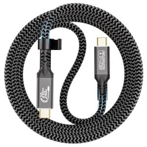 KAL-Câble Usb C 2M,240W Câble Usb C 3.2 Gen2 20 Gbps Cable Usb C Charge Rapide,4K@60Hz Compatible Thunderbolt 4/3 Pour I-Phone 15Pro/Max,Laptop, Monitor, Hub Usb C - Neuf