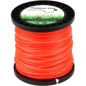 CHECARZHN--NO1-Fil De Débroussailleuse Rond Robuste En Nylon - 2,4 Mm X 100 M - Orange - Neuf