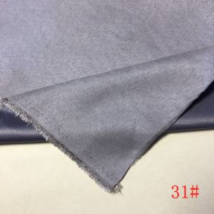 Tissu En Daim De Cryptage Polyester,Housse De Canapé En Peau De Daim Cinq Satinées,Housse De Siège De Voiture,Rideau À Rabat En Fourrure,Tissu À Coudre Pour Vêt - Type [Smoke Grey-31]-100cm X 150cm - Neuf