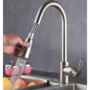 Robinet de cuisine Robinet extensible Robinet de cuisine Kitchen 360 Robinet rotatif Kitchen Sus304 Robinet de cuisine - Neuf