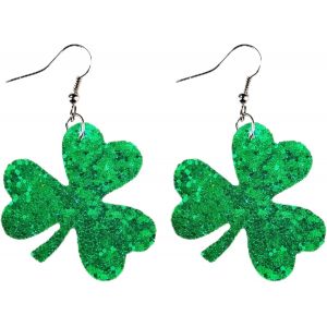 Kalanka-Boucles D'oreilles Tr&egrave;fle &Agrave; Quatre Feuilles Pour Femme - Boucles D'oreilles Tr&egrave;fle &Agrave; Quatre Feuilles Pour Femme - Boucles D'oreilles Pour Le Nouvel An 2026 Et Accessoires De F&ecirc;te De La - Neuf