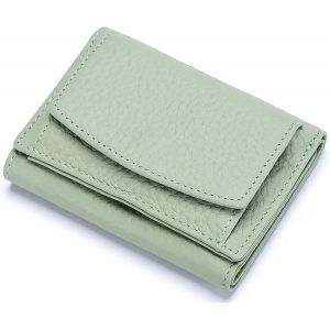 Portefeuille Femme Cuir Porte Monnaie Femme Petit Avec Fermeture Éclair Poche À Monnaie Mini Portefeuille Femme, Bleu - Neuf