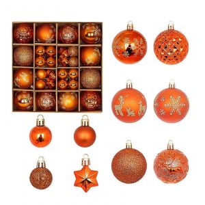 Arbre de no&euml;l Ornements Boules 44-Pi&egrave;ce Incassable Jeu de D&eacute;coration de No&euml;l - Neuf