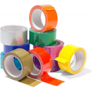 Ruban D'emballage,Ruban Adh&eacute;sif En Polypropyl&egrave;ne Color&eacute;,Ruban Pour Colis &Agrave; D&eacute;roulement Silencieux Avec Adh&eacute;sif Acrylique,Largeur 5 Cm X Longueur 66 M,&Eacute;paisseur 48 ?m,Rose - Neuf