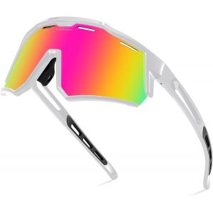 Lunettes De V&eacute;lo Polaris&eacute;es Pour Hommes Femmes Tr90 Cadre Lunettes De Soleil De Sport Miroir Lunettes De Sport Avec Protection Uv400 B4151 - Neuf