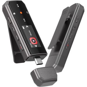 acdsgd-64Go Lecteur MP3 USB C Portable Bluetooth 5.3, Type-C Mini Clip Sport MP3 Musique sans Perte HiFi avec Enregistrement en Un clic/Radio FM,avec Bouton de Volume ind&eacute;pendant Supporter T&eacute;l&eacute;phone. - Neuf