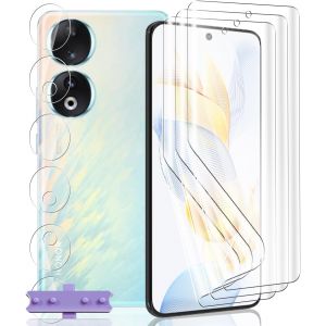JGD-Protection D'&eacute;cran pour Honor 90 5G (6.7""), [3 Pi&egrave;ces] Protection &Eacute;cran Flexible et [3 Pi&egrave;ces] Protecteur D'objectif Cam&eacute;ra, HD Souple TPU Film pour Honor 90 5G (6.7"") - Neuf