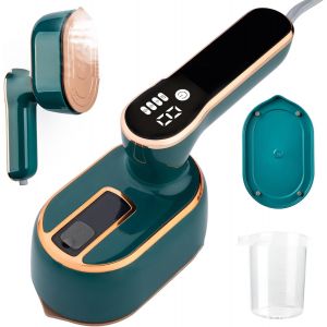 MEVRONISSHOP-Mini Fer &agrave; Repasser Vapeur, D&eacute;froisseur Vapeur de Voyage 2 en 1 Portable, 1000 W 15s De Chauffage Rapide, Steam Iron avec R&eacute;servoir deau 100 ML, Petit D&eacute;froisseur &agrave; Main pour Maison et V - Neuf