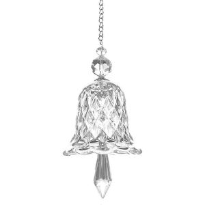 Ornements de cloche en cristal transparent,attrape-soleil,arc-en-ciel,lot de 2 - Neuf