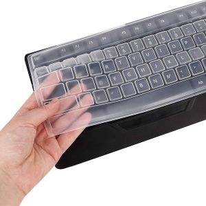 Lot de 2 protections de clavier ultra fines en silicone &eacute;tanche pour ordinateur de bureau - Neuf
