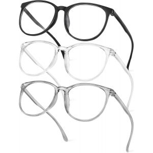 Kalanka-Lunettes Anti Lumi&egrave;re Bleue, 3pcs Blocage Lumi&egrave;re Bleue Lunettes, Lunettes D'ordinateur Pour Femme, Lunettes Bleue Light Blocker De Ordinateur Anti-&Eacute;blouissement Anti Uv Fatigue - Neuf