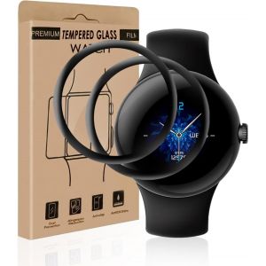 Kal-Lot De 2 Films De Protection D'écran En Verre Blindé Pour Google Pixel Watch 3 45 Mm, Haute Résolution Google Pixel Watch 3 45 Mm - Neuf