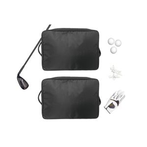 Organisateur De Coffre De Golf En 2 Pi&egrave;ces Avec Compartiment &Agrave; Chaussures Ventil&eacute; Et S&eacute;parateurs R&eacute;glables - Neuf