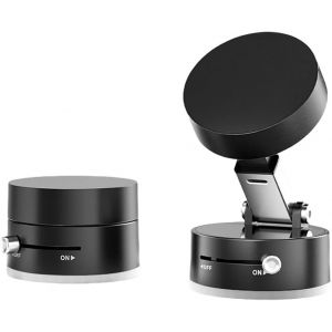 Porte Telephone Voiture Aimant&eacute; Rotation A 360 Degr&eacute;s Support Magnetique Telephone Voiture Accessoire Magnetic Phone Holder Poign&eacute;e De T&eacute;l&eacute;phone avec Base A Ventouse(Noir) - Neuf