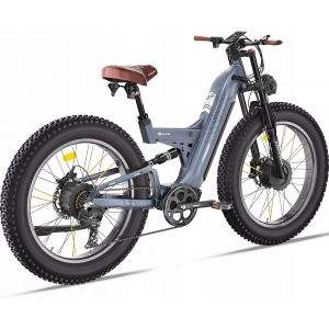 Vélo Électrique Freesky M530 3500w Sunsamg Batterie 48v 30ah Vitesse Maximale 61 Km/H, Endurance Maximale 152 Km, 26pouce, Freins À Huile, Absorption Des Chocs Complète, Vtt Tout-Terrain&#43;Nfc - Bleu - Neuf
