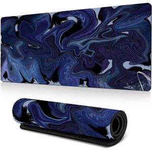 Tapis de Souris de Jeu XL Abstrait Bleu 80 x 30 cm Fantaisie Abstrait Bleu avec Base antid&iquest;&iquest;rapante, s'adapte Parfaitement &iquest;&iquest; n'importe Quelle Souris, Clavier et Ordinateur Portable - Neuf