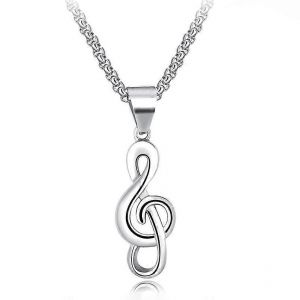 Transfrontalier Magique Dieu Pan Dieu Rond Collier En Acier Inoxydable Vintage Punk Personnalité Hommes S Satan Dominateur Pull Chaîne Bijoux - Neuf