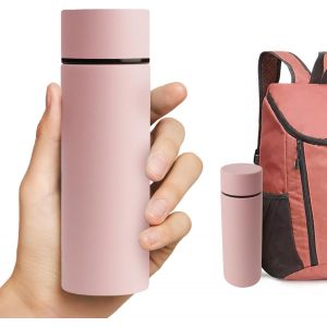 1 Pièce Mini Gourde 316, Petite Gourde Isotherme, 150ml Mini Thermos, Bouteille Isotherme, Mini Thermos Cafe, Mini Gourde Isotherme 150ml (Rose) - Neuf
