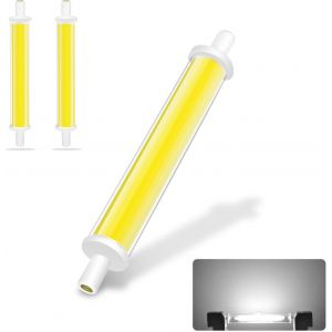 Ampoules R7s Led 118mm Gradable,Cool White 6000k,7,7w &Eacute;quivalent &Agrave; Une Ampoule Halog&egrave;ne 60w,Ac220v 850lm,Pas De Scintillement,Fonctionnement &Agrave; Basse Temp&eacute;rature.[J51] - Neuf