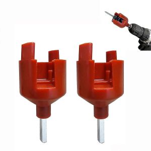 2 pcs mandrin de perceuse de clôture électrique pour vis d'isolateur,poteaux de clôture de clôture électrique clés de mandrin en plastique pour perceuse rend la vis d'isolateur plus rapide et- - Neuf