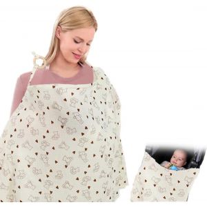 1 Piece Baby Nursing Fabric Chiffon Nursing Cloth Cotton Nursing Fabric Breathable And Lightweight For On The Go Use.[R101] - Neuf