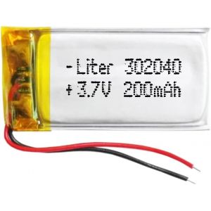 Batterie 302040 LiPo 3.7V 200mAh 0.74Wh 1S 5C Liter Energy Battery pour l'&eacute;lectronique Rechargeable T&eacute;l&eacute;phone Portable Smartwatch GPS-Ne Convient Pas &agrave; la Radiocommande 42x20x4mm (200mAh|302040) - Neuf