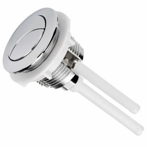 Bouton Poussoir Double 38 Mm Pour Chasse D'eau Wc Chromé Pompage Haute Pression Accessoires Wc Outil De Fermeture - Neuf