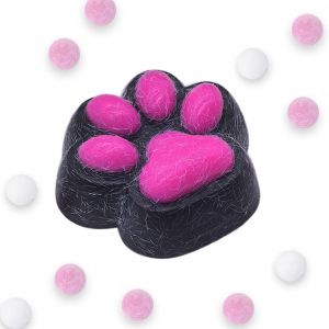 KAL-Squishy Big Cat Paw Jouet &Agrave; Presser En Silicone Fait &Agrave; La Main Motif Patte De Chat G&eacute;ante Jouet Anti-Stress Pour Les Amoureux Des Chats - Neuf