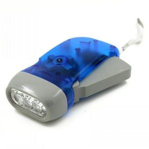 Lampe Torche Led À Pression Manuelle - Lampe De Poche Sans Pile Pour Le Camping, La Randonnée Et Les Situations D'urgence - 30 Minutes De Lumière Vive - Neuf