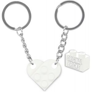 Kal-Porte-Cl&eacute;s Pour Couples Originaux | Briques Authentiques | Cr&eacute;maill&egrave;re Nouvelle Maison | Briques De Construction Originales | Id&eacute;e Saint Valentin Anniversaire Voiture Puzzle - Neuf
