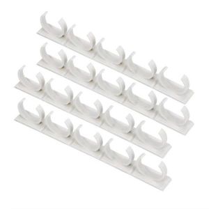 Lot De 4 Porte-Bouteilles À Condiments Blancs, Étagère À Épices, Support De Rangement En Plastique Pour Ustensiles De Cuisine - Neuf