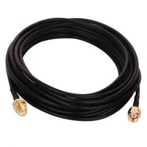 Adaptateur SMA M&acirc;le-Femelle, C&acirc;ble Coaxial 5m, Rallonge Antenne WLAN, C&acirc;ble d'Extension pour Antenne (50 Ohm) - Neuf